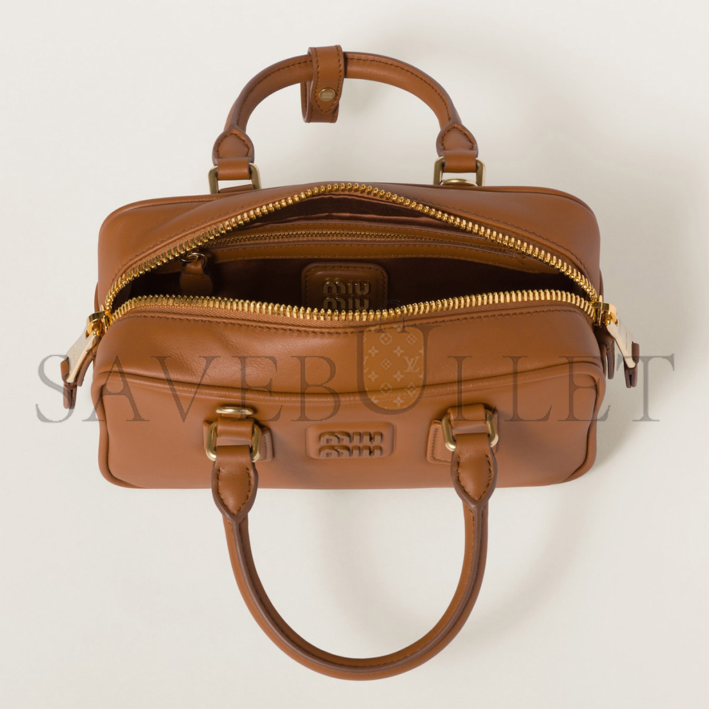 MIU MIU ARCADIE LEATHER BAG 5BB142 (22*10.5*7.5cm) MIU MIU ARCADIE LEATHER BAG 5BB142 (22*10.5*7.5cm)